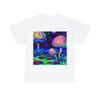 Psychedelic Mushroom T Shirt Art Painting Unisex Adult Nature Tee Rave Hippie