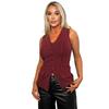 AX Paris Womens/Ladies Pinstripe Longline Waistcoat