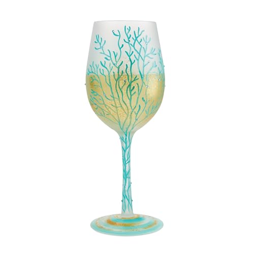 Enesco Lolita Wine Glass Under the Sea 6012482