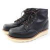 Excellent Short Boots Ladies Model 6 Inch Classic Moc Black Leather Used