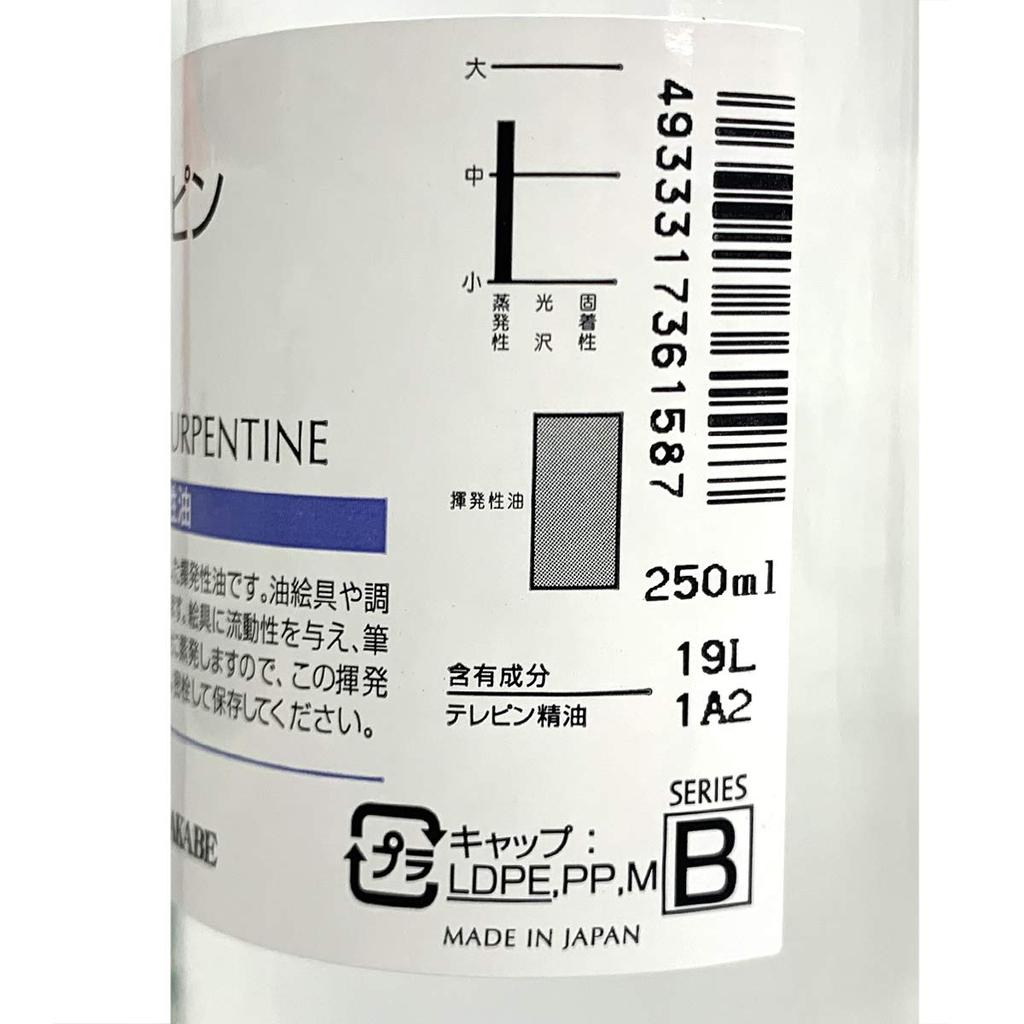 Kusakabe Turpentine Art 008 Fluid, 250ml, Clear,