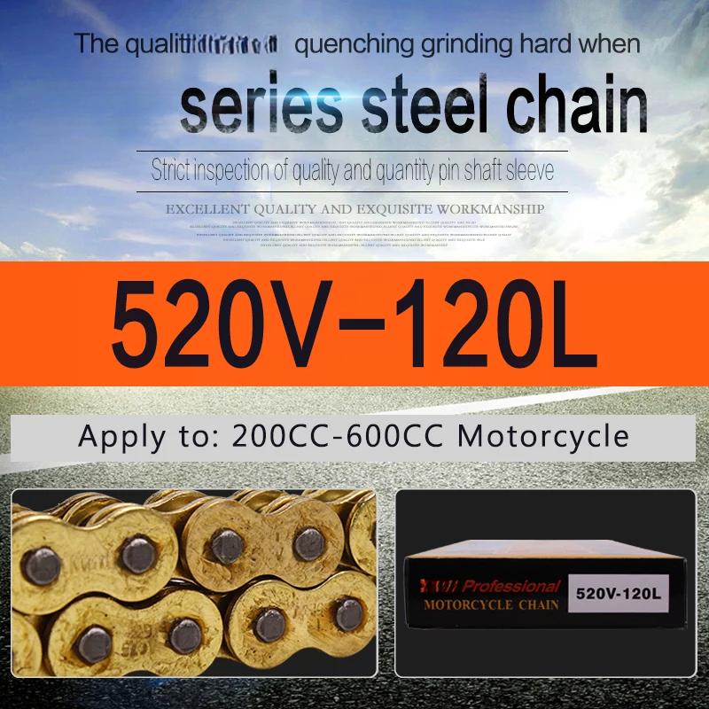 Seturi de lanțuri de etanșare de ulei pentru motociclete de înaltă calitate, pentru lanțuri 428, 136, 520, 525, 530, 120 de legături cu vânzare în fabrică