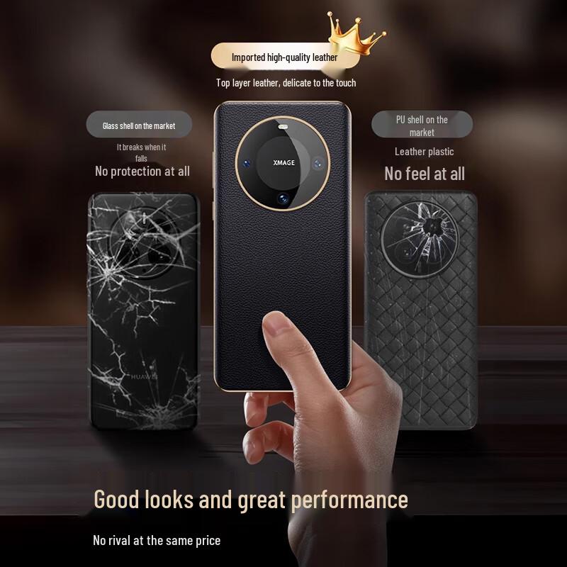 Han Nuo Luxury Leather Phone Case for Huawei Mate 60 Pro/Pro+