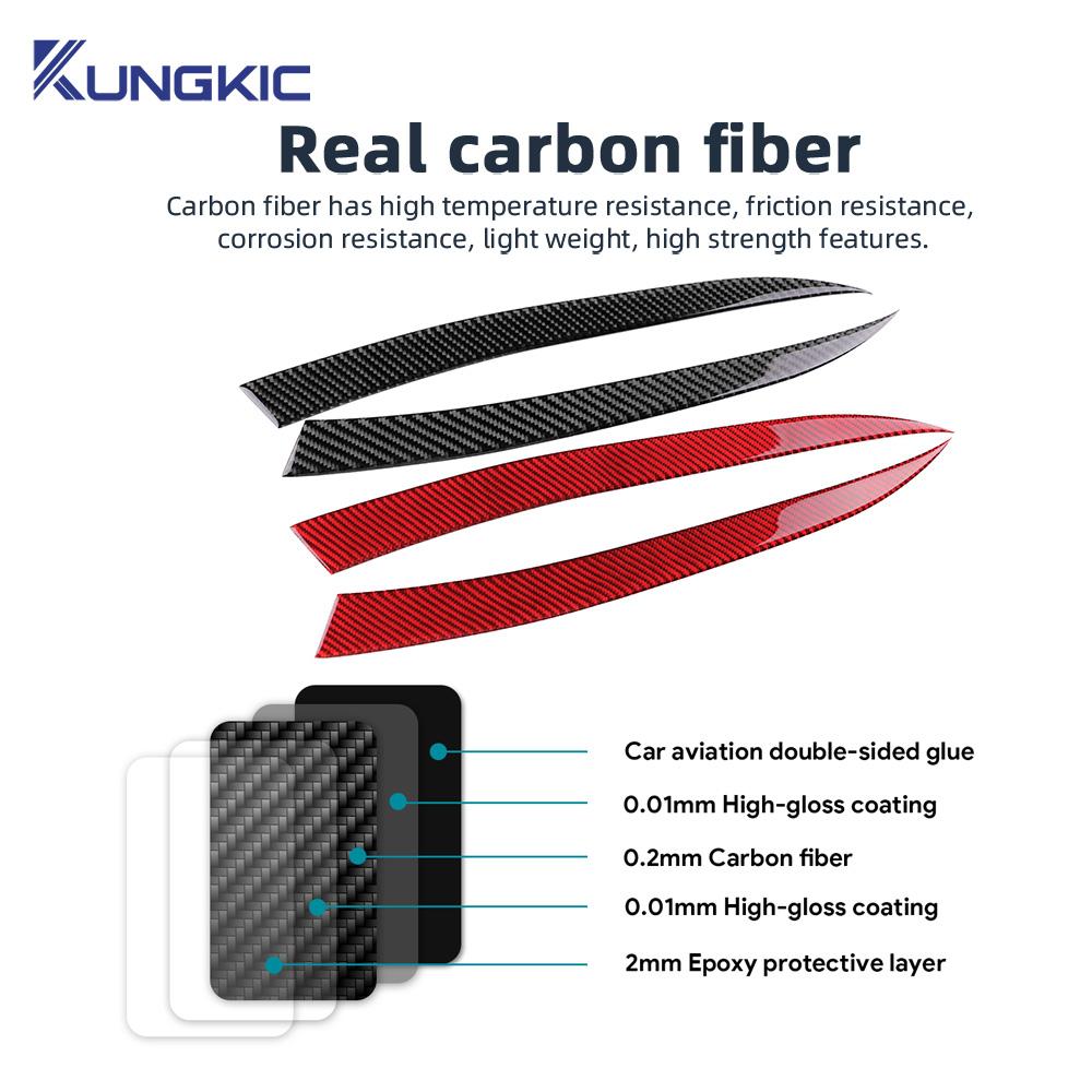 Real Soft Carbon Fiber Sticker For Mazda 3 Axela BP 2019 2020 2025 2025 2025 2025 2025 Car Lamp Eyebrow Decor Trim Accessories