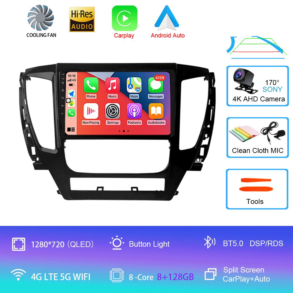 For Mitsubishi Pajero Montero Sport 3 2015-2021 Car Multimedia Radio GPS DPS IPS CarPlay 360 Panoramic Optical Android 14