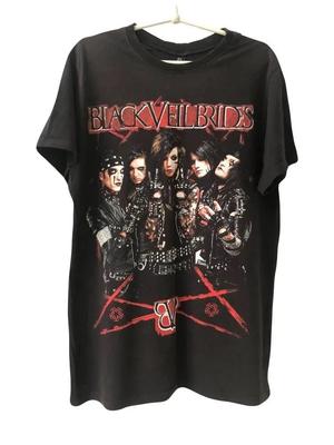 Vintage Style Black Veil Brides T-Shirt Reprint Front & Back Rock All Sizes Unisex T-Shirt