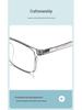 Unisex TR90 Ultralight Square Full Frame Eyeglasses for Myopia or Plano