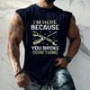 Canotta Casual da Uomo Senza Maniche Vestibilità Larga Maglietta da Palestra Grafica Stampata Allenamento Palestra Leggera Comoda Abbigliamento Estivo