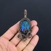 Australian Triplet Opal 999 Copper Wire Wrapped Pendant, Handmade Gemstone Jewelry Pendant Gift For Birthday