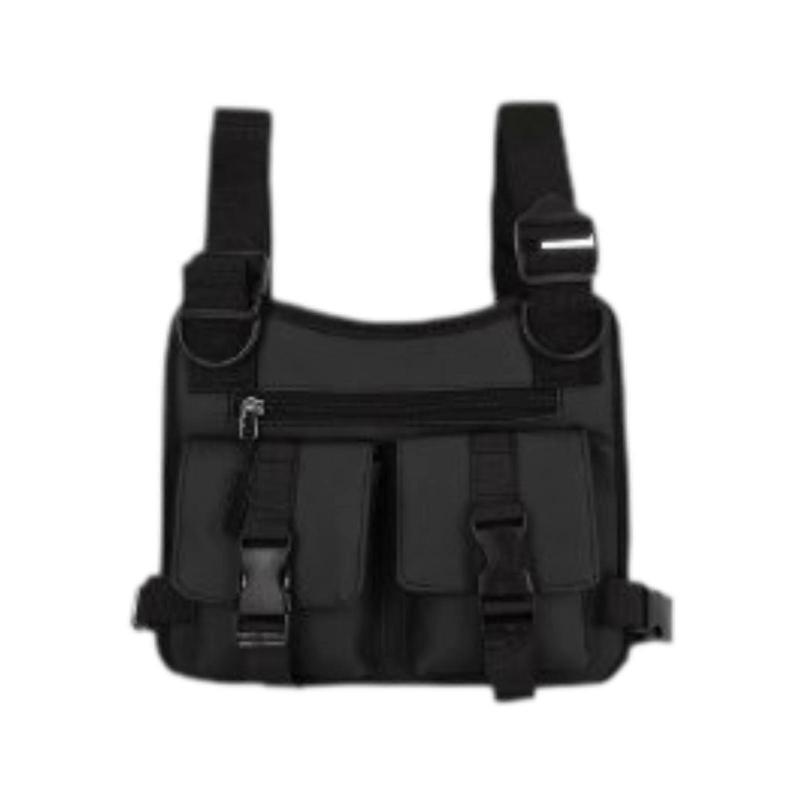 Workwear Backpack Utility Multipurpose Vest Bag for Camping Climbing Cycling Blue