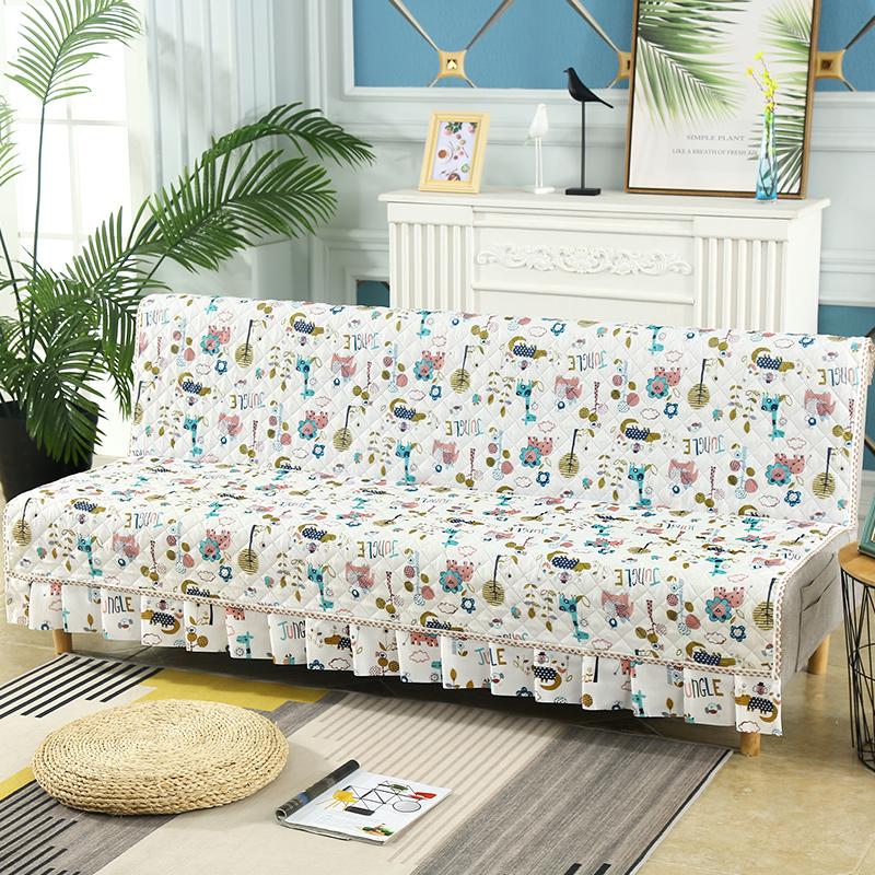 Universal Stretch  Sofa Bed Cover Couch Covers Armless Sofa Cover Washable  Elastic Folding Furniture Sofa Bed Covers