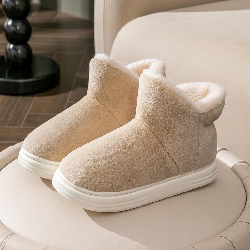 Snow boots women's winter thick-soled thickened velvet indoor home bag and thermal cotton slippers women's outer wear