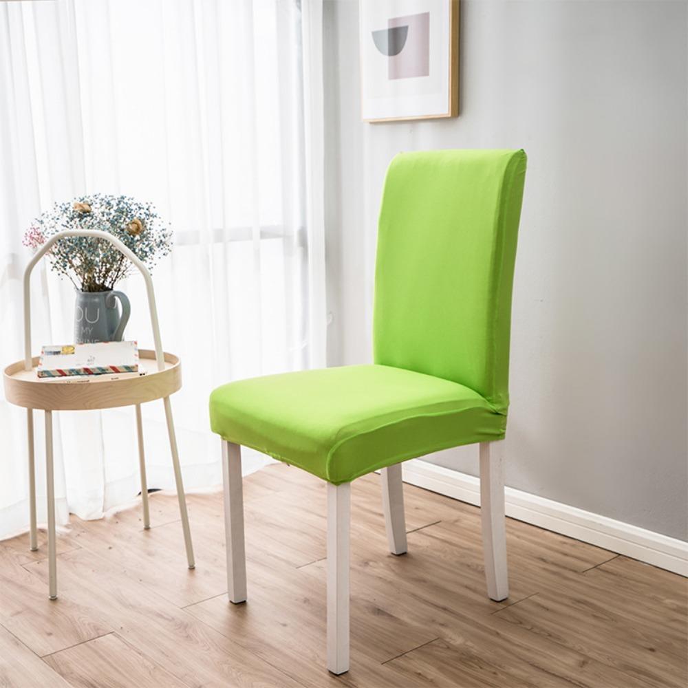 Elastic Cushion Cover Pure Color Chair Slipcover High Quality Dining Chair Cover