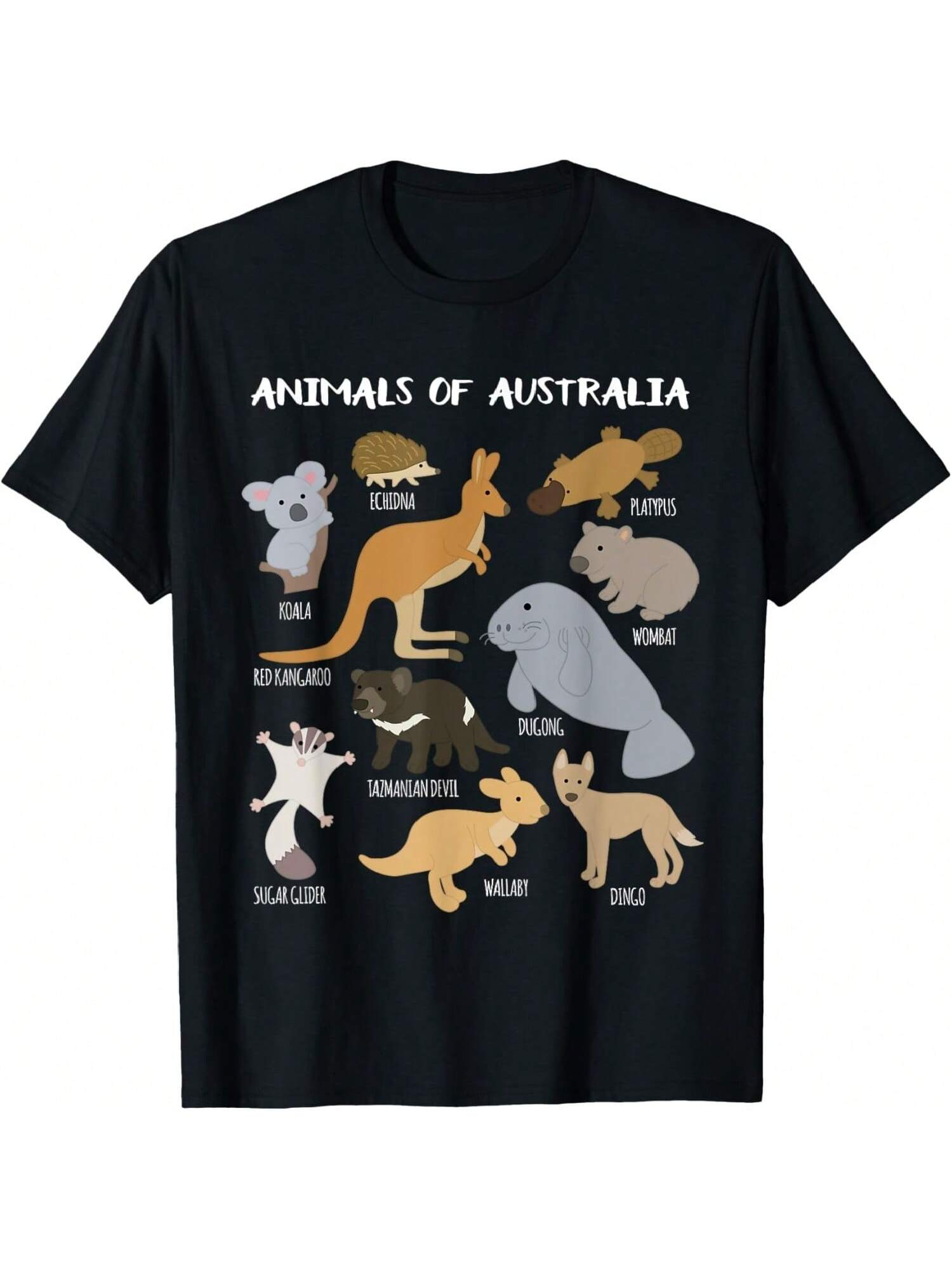 Animals Of Australia Australian Animal Educational Gift T-Shirt S разноцветный