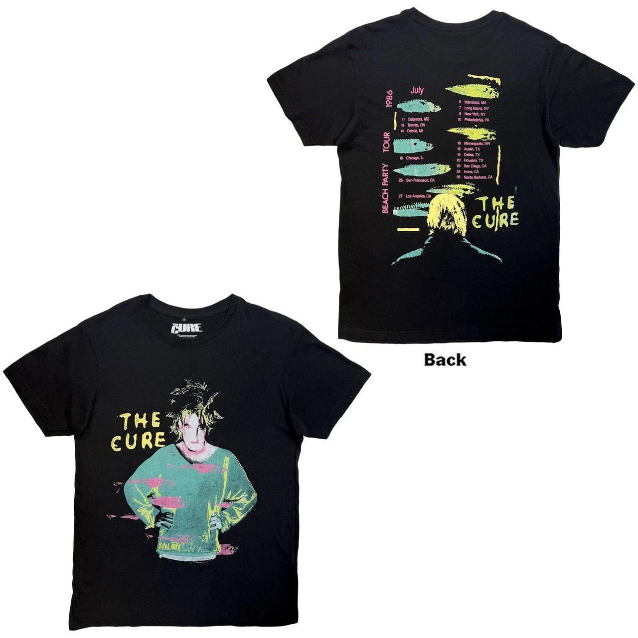 The Cure - Beach Party Tour 86 - Black Carbon t-shirt L