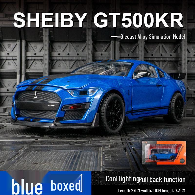 

ShengRun SR-1804 Ford Mustang GT500 Alloy Model Car: Pull-Back Toy with Sound & Light, Large Size