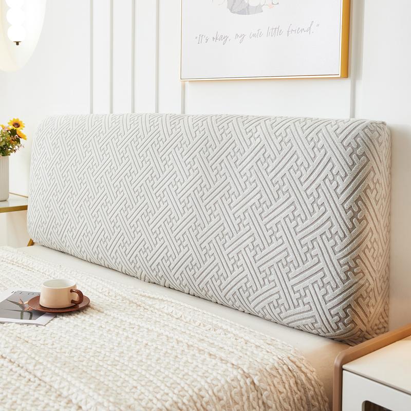 Unicolor Woven Fabric Jacquard Fabric Headboard Covers Form Fitting Cover,Form Fitting Bed Headboard,Bed Head Cover Form Fitting Cover Backrest