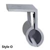 1Pcs Silver Solar Panel Clamp Anodized Photovoltaic Fixing Clip  for Off Grid Solar Power System