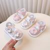 Princess Baby Girl Sandals With Soft Sole And Rattle For Toddler Summer Play