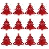 12Pcs Christmas Tableware Holder Flatware Bag Xmas Tree Cutlery Pockets Dinner Knife Fork