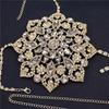 European And American New Jewelry Luxury Sexy Crystal Breast Chain Exaggerated Fashion Full Diamond Shape Body Chain Body Chain