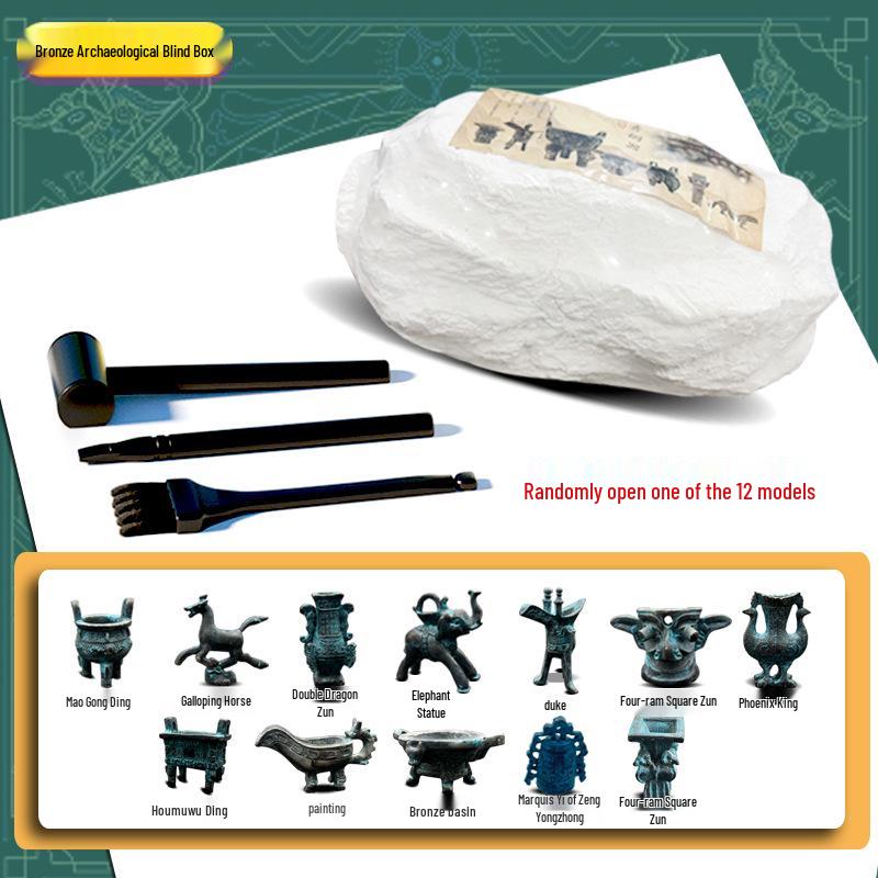 Sanxingdui Children s Archaeology Dig: Bronze Treasure Excavation Toy, Educational & Creative Fun