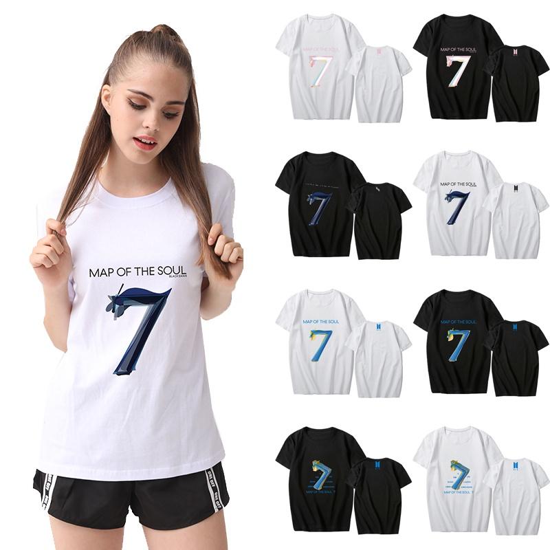 Kpop Bts Map Of The Soul7 T-shirt Bangtan Boys Magliette a Manica Corta Top