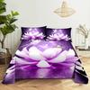 Purple Bedding Set Bed Sheet Linens Pillow Case Queen King Size Lanvender Butteryfly for Bedroom Soft Twin Full Single Double