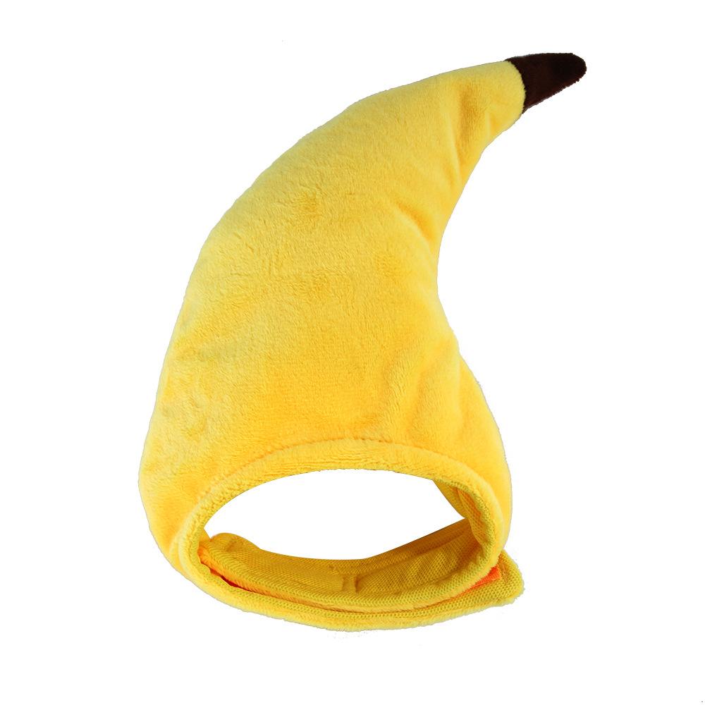 Pet hat, creative transformation funny cat teddy holiday funny headgear banana headgear One size fits all