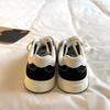 Vintage Hong Kong Style Black Canvas Sneakers Women Casual Versatile Board Shoes