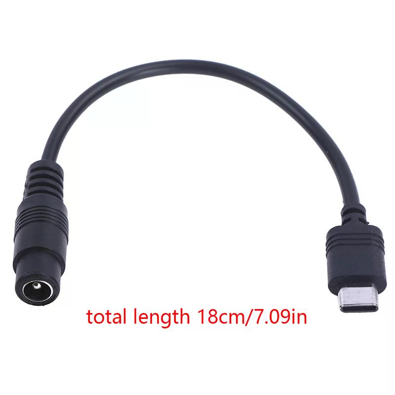 DC Type-c Female To 5.5*2.1 Female Cables 5521 Power Jack DC Power Conector 5.5x2.1 Adapter USB Type C Converter