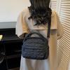 Women Quilted Sling Backpack Convertible Shoulder Bag Crossbody Purse with Handles Handbag for Travel Work Daily Errands