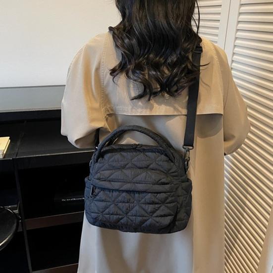 Women Quilted Sling Backpack Convertible Shoulder Bag Crossbody Purse with Handles Handbag for Travel Work Daily Errands