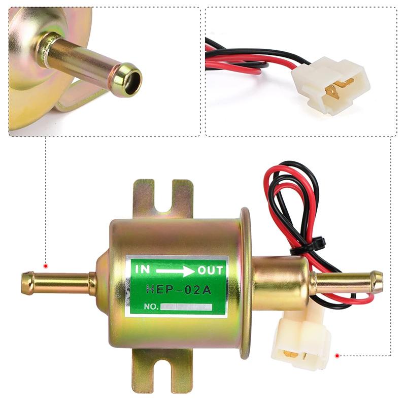 Hep-02A New Universal 12V Electric Fuel Pump For Carburetor Motorcycle Atv