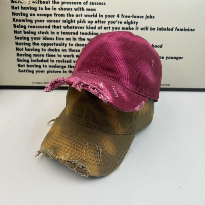 Vintage Cotton Baseball Cap With Curved Brim For Streetwear And Casual Use