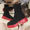 Fashion Trendy Sports Short Boots for Women 2024 Autumn and Winter New Comfortable One Foot Socks Women's Boots Zapatos Mujer Sneakers