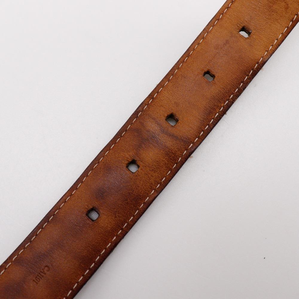 LOUIS VUITTON ceinture ellipse belt M6995 Brown Damier canvas mens Used