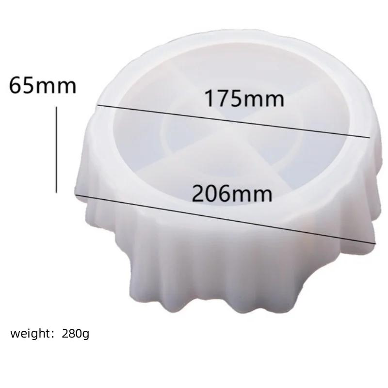 

Неправильный поднос для хранения Силиконовая форма Гипсовая подсвечник Фруктовый поднос Керамический Белый Творческие кухонные тарелки Бытовые аксессуары