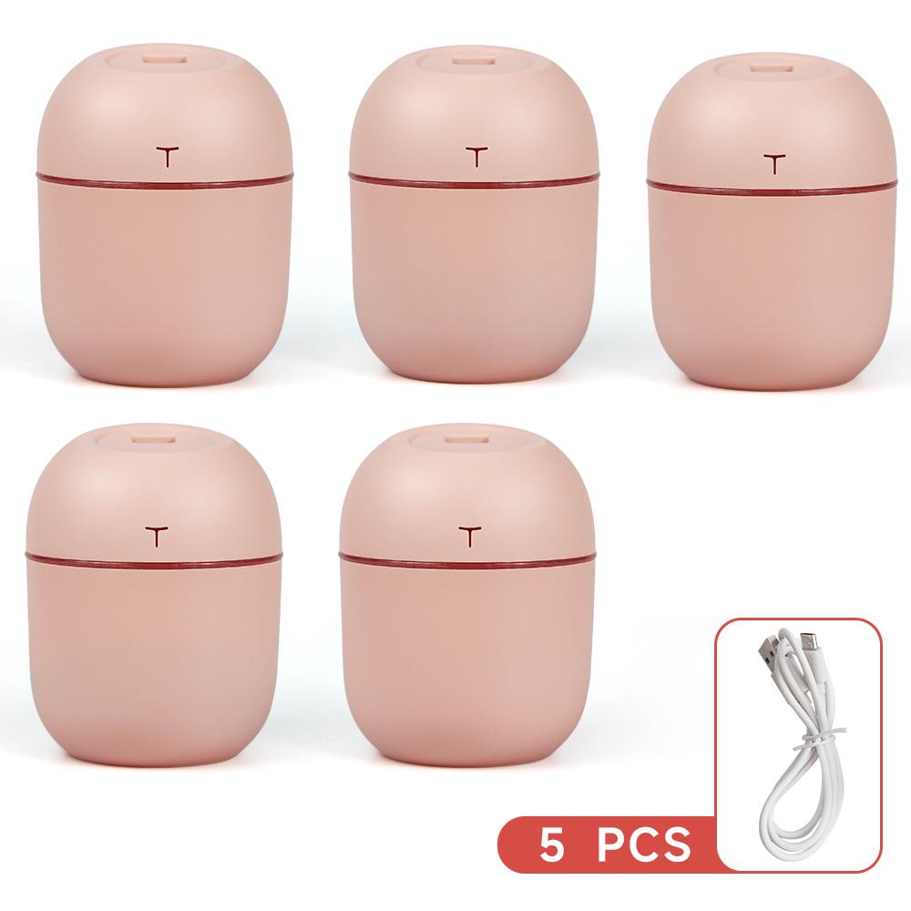 Mini USB Air Humidifier 220ML Portable Ultrasonic Humidifier with Colorful Night Light Quiet Operation for Home Office Bedroom