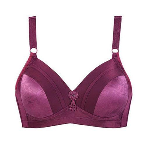 

Женский бюстгальтер, нижнее белье без косточек, удобный дышащий бюстгальтер, бесшовный тонкий сексуальный бюстгальтер 42/95 фиолетовый