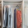 Legging Organizer For Closet, Metal Yoga Pants Hangers 10 Clips Holds 10 Leggings, Space Saving Hanging Closet Organizer Rubber