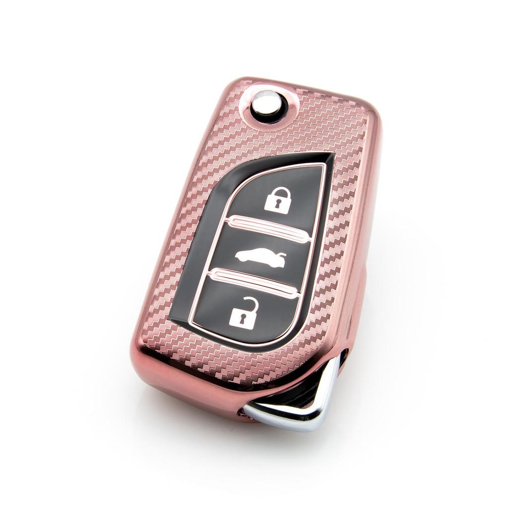 Toyota Corolla/Camry/Reiz CHR Carbon Fiber Key Shell Protective Cover