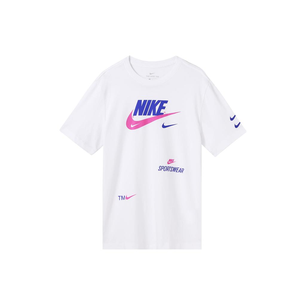 Nike T Shirts Men's Crew Neck Moderate Straight Fit CU0079-100