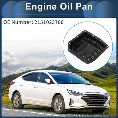 UXCELL 1 Pc No.2151023700 Engine Oil Pan for Hyundai Elantra 2007-2012 Iron Black