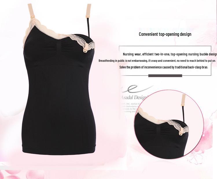 Maieu de alăptare maternă cu suport wireless și design anti-cădere