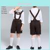 Autentico Costume Tedesco per Bambini per l'Oktoberfest con Cappello per Halloween e Cosplay