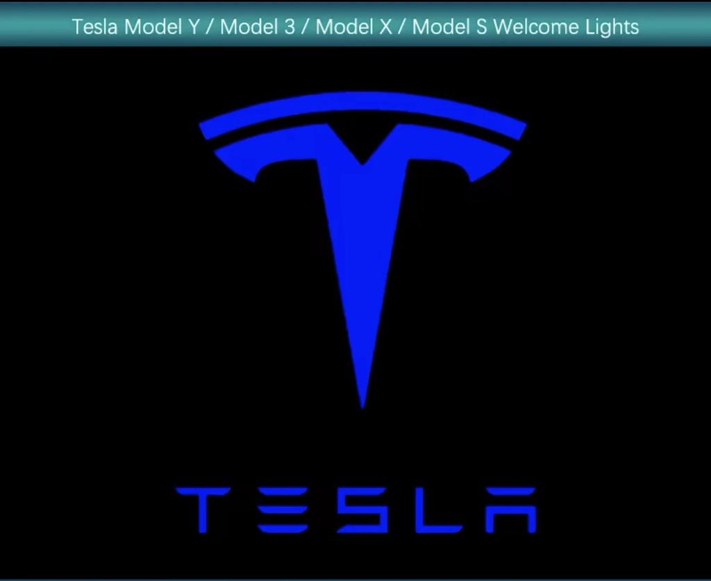 2/4Pcs For Tesla Car Model 3/Y/X/S Welcome Light Model Y/3 Door Ambient Light Decoration