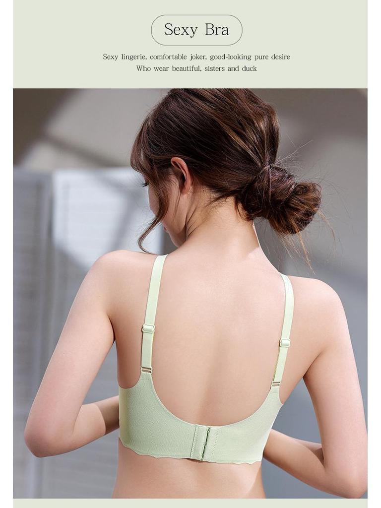 Seamless Small Chest Support Wirefree Sports Bra with Beautiful Back Design