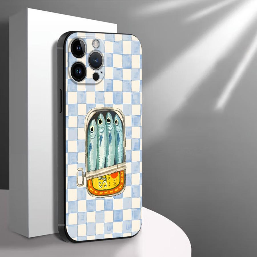 Cartoon Kreativer Fisch Handyhülle Handyhülle für Apple iPhone 17 Pro Max 13 16 14 15 Pro 7 8 11 XR XS MAX 17e Air 12