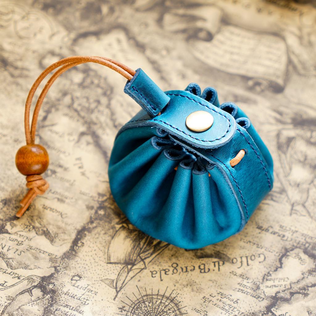 Artificial Leather Dice Bag Tray Design Viking Style Vintage Medieval Drawstring Pouch For D&D Role Playing RPG Game Coin Purse